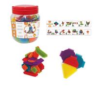 BSM Edushape- Magic Brix-Blocchi da costruzione, multicolore, gioco Premier Age, Ed 929108