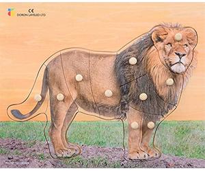 BSM- Gioco da Incasso - Puzzle Il Leone, Colore Marrone, E72510340