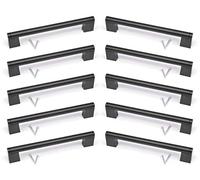 BSM Marketing Maniglia nera per armadio da cucina (10, 320 mm)