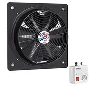BSMS, ventilatore assiale da 230 V, ventilatore da parete e finestra, ventilatore da parete assiale, ventilatore da parete con regolatore di velocità 5 A (250)
