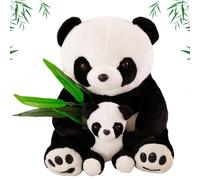 BSNRDX Cuddly Plush Panda Mom And Baby Panda Peluche Peluche di Animali Peluche per Regalo di Compleanno Regalo per Bambini Suitable from Birth 25cm