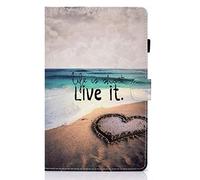 Bspring Cover Galaxy Tab A 2019, Magnetica Flip Cover Stand Protective Custodie con Funzione di Auto Sveglia/Sonno e Slot Schede per Samsung Galaxy Tab A 10.1 Pollice SM-T510 SM-T515,Spiaggia