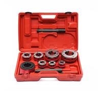 BSPT Ratchet Pipe Threader Kit Ratcheting Tubo Filettatura Tool Set w/7 Fustelle e Caso 3/8", 1/2", 3/4", 1", 1-1/4", 1-1/4", 1-1/2", 2"