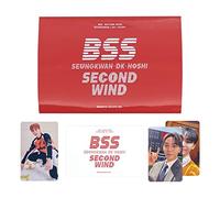 BSS (SEVENTEEN) - 1st Single Album [SECOND WIND] (WEVERSE ALBUMS Ver.) Card Holder + QR Card + Selfie Photo Card + User Guide + 2 Pin Button Badges + 4 Extra Photocards