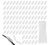 bssmmai 100 etichette per cavi, scatola di riconoscimento con 100 fascette in nylon, per etichettare e ordinare tutti i tipi di cavi