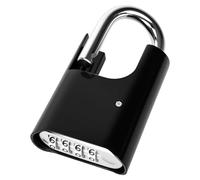 bssmmai Grande lucchetto a combinazione, 4 cifre, ad alta sicurezza, resistente alle intemperie, antifurto, serratura di sicurezza per recinzioni, garage cancelli