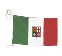 BSSTORE Bandiera Italiana Nautica Mercantile In Stoffa, Varie Misure Per Kayak, Barca, Gommone, Tempo Libero (30X45)