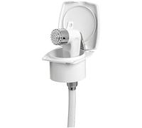 BSSTORE Doccia Con Box Integrato E Tubo Bianco Da Mt 4, Per Barca, Gommone, Camper