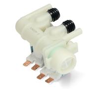 BSSTORE Elettrovalvola Lavatrice 2 Vie 180° Compatibile Con Vari Marchi E Modelli Equivalente A 908092000950