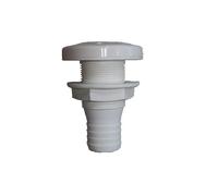 BSSTORE Scarico A Mare E Ombrinali In Plastica, Completo Di Valvola Di Non Ritorno Per Barca, Gommoni