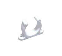 BSSTORE Supporti per Remi e Pagaie, Clips in Plastica Bianca Ø 40 mm 2 Pz, per Barca, Gommone