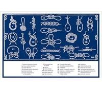 BSSTORE Tabella Adesiva Nodi Nautici, Per Barca Gommone, Didattica