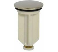 BSSTORE Tappo in PVC per Piletta A Saltello per Lavabo E Bidet Corpo in Plastica con Testa Cromata E Vite di Regolazione dell' Altezza
