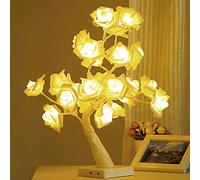 BST&BAO Lampada ad Albero a LED Rosa, Desktop Rose Bonsai Tree Light Lampada da Tavolo con Luce Notturna per Garden Party Matrimonio di Natale San Valentino