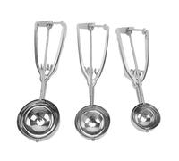 BSTCAR 3 Pezzi Cookie Scoop Scooper in Acciaio Inossidabile Scoopte per Biscotti per Biscotti per il Negozio di Dessert per la Casa
