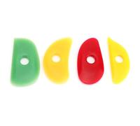 BSTCAR 4 pezzi Costole in ceramica Strumenti in argilla in ceramica Costola in ceramica, Strumenti in silicone in argilla in ceramica per la scultura, il lisciamento e la modellazione