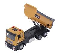 BSTCAR Autocarro con Cassone Ribaltabile Giocattolo Telecomandato 1/32 con Luci e Suoni, Veicolo di Trasporto di Ingegneria RC Camion di Costruzione Giocattoli per Bambini