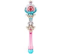 BSTCAR Bacchetta Magica da Principesse con Sfera Rotante e Luce Lampeggiante, Bacchetta Magica Elettronica, Giocattolo Luminosa, di Ruolo per Ragazze