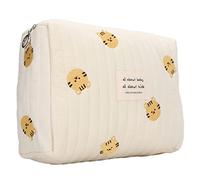 BSTCAR Borsa di Stoccaggio per Pannolini per Bambini Cotton di Grande capacità di Passeggino Organizzatore Cascia Pannolino con Cinturino Appeso per Viaggi, Spiaggia (Tiger Head)