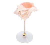 BSTCAR Coppa Conchiglia con Conchiglia Calice Lucido Design Coppa da Vino Calice da Martini Bicchieri da Cocktail Bicchiere per Bevande Fredde Decorazione della Tavola (Rosso)
