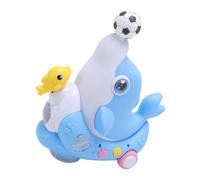 BSTCAR Giocattolo Elettrico per Bambini a Forma di Delfino con Luce e | Delfino Galleggiante con Palla da Soffio, Simpatico Giocattolo Divertente per Bambini, Ragazzi e Ragazze