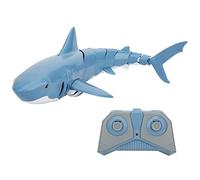BSTCAR Giocattolo squalo telecomandato 2.4G RC Simulazione squalo Giocattoli subacquei Giocattoli acquatici telecomandati ricaricabili tramite USB Giocattolo galleggiante per bambini (Blu)