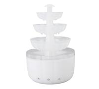 BSTCAR Il Diffusore a Fontana da 500 Ml Impedisce la Combustione a Secco 5 Ore di Umidificatore D'aria Fontane da Tavolo per Soggiorno Camera da Letto