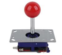 BSTCAR Joystick a 2 direzioni, joystick da competizione con manico lungo e sfera regolabile a 2/4/8 direzioni per videogiochi