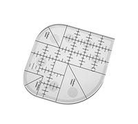 BSTCAR Righello per Cucire Acrilico, Griglie Taglierina Angolare Curva Righello per Trapuntatura Modello per Cucire Strumento Patchwork Forniture per Cucire Fai da Te (15.24 * 15.24cm)