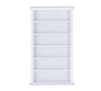 BSTCAR Scaffale per Casa delle Bambole 1:12 Mini Casa delle Bambole Libreria in Miniatura in Legno Bianco Mobili per delle Accessori per delle