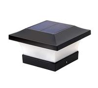 BSTCAR Tappi solari per palo, IP65, impermeabile, lampada solare a colonna, lampada a colonna, lampada da 10 x 10 cm, per giardino, paletti in legno, piattaforma, patio, ponticello, recinzione