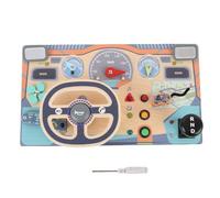 BSTCAR Tavola per Bambini in Legno con Luce a LED, Tavola Giocattolo con Interruttore Elettronico attività di Viaggio Giocattolo Montessori Volante per Ragazze e Ragazzi di 1-6 Anni