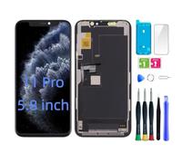 bstdianzi Schermo di ricambio per iPhone 11 Pro da 5,8 pollici, display LCD Touch 3D per modello A2160, A2217, A2215, digitalizzatore con strumenti di riparazione