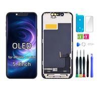 bstdianzi Schermo OLED sostitutivo per iPhone 13 Mini | 5,4" Assieme OLED FHD, display 3D Touch. Kit riparazione e adesivo impermeabile. Comp: A2481, A2626, A2628, A2629, A2630.