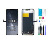 bstdianzi Schermo OLED sostitutivo per iPhone 13 PRO | 6,1" Assieme OLED FHD, display 3D Touch. Kit riparazione e adesivo impermeabile. Comp: A2483, A2636, A2638, A2639, A2640.