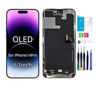 bstdianzi Schermo OLED sostitutivo per iPhone 14 PRO | 6,1" Assieme OLED FHD, display 3D Touch. Kit riparazione e adesivo impermeabile. Comp: A2650, A2890, A2891, A2893, A2892.