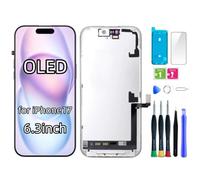 bstdianzi Schermo OLED sostitutivo per iPhone 17 | 6,3" Assieme OLED FHD, display 3D Touch. Kit riparazione e adesivo impermeabile. Comp: A3255, A3519, A3520, A3522, A3521.
