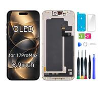 bstdianzi Schermo OLED sostitutivo per iPhone 17 PRO Max | 6,9" Assieme OLED FHD, display 3D Touch. Kit riparazione e adesivo impermeabile. Comp: A3257, A3525, A3526, A3528, A3527.