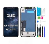 bstdianzi Schermo OLED sostitutivo per iPhone XR, 6,1 Pollici | Assieme OLED FHD, display 3D Touch. Kit riparazione e adesivo impermeabile. Comp: A1984, A2105, A2106, A2107, A2108.