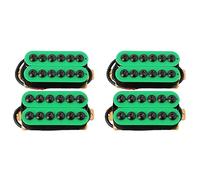Bstepompre 4 Pezzi Chitarra Elettrica Doppia Bobina Humbucker Pickup Bridgean E Collo Magnete Nel Ceramica Stile Invasore Punk Verde