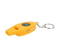 BSTiltion 5PCS Giallo ABS 4 in 1 Fischio Bussola Termometro Magnifier