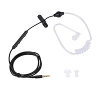 BSTiltion Auricolari in-ear con microfono di sicurezza, qualità del suono professionale per guida ed esercizio fisico, per iOS/(linea nera tubo bianco)