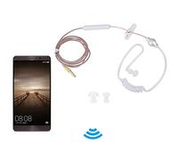 BSTiltion Auricolari in-ear con microfono di sicurezza, qualità del suono professionale, per guida ed esercizio fisico, per iOS/(orecchio singolo trasparente)