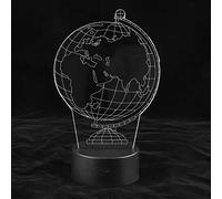 BSTiltion Luce notturna a LED a forma di globo, luce calda e morbida | ABS resistente, sette colori, interruttore touch, decorativo per camera da letto, uso multiplo