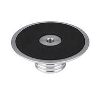 BSTiltion Morsetto di peso record, stabilizzatore per disco, disco girevole, in vinile, display di velocità, alluminio, antivibrazione, per lettore di dischi di vino (argento)