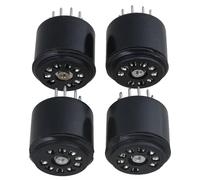 Bstinay 4 pz nero bachelite tubo vuoto Socket Saver Base 9 Pin tubo tester adatto 12AX7