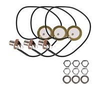 Bstinay Pickups - Trasduttore piezoelettrico a disco con filo, lunghezza 20 cm, confezione da 3
