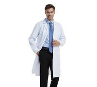 BSTT Uomo Camice da laboratorio bianca Abbigliamento da lavoro e divise nuovo miglioramento Maniche elastiche sottile S