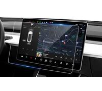 BSTW Compatibile con Tesla Model 3 2018-2023 E Model Y 2020-2024 Pellicola Protettiva per Navigazione 15" Infotainment System Schermo Pellicola in Vetro Temperato, 9H Antigraffio Anti Impronta