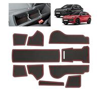 BSTW Compatibile con VW T-Roc 2026 2027 2028 Tappetini Antiscivolo (Rosso)